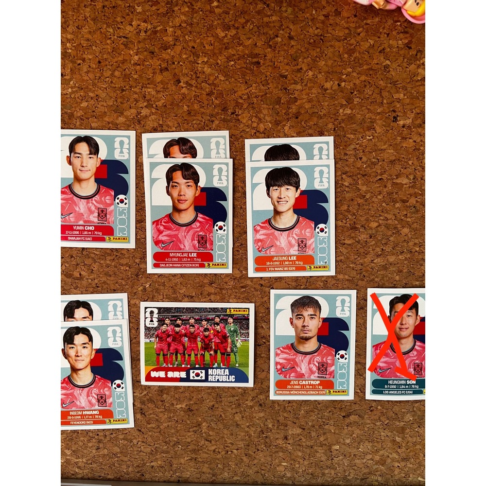 Panini FIFA World Cup 2026 South Korea Sticker Lot KOR